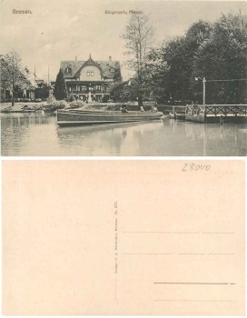 Bremen Burgerpark Meierei *ca. 1915