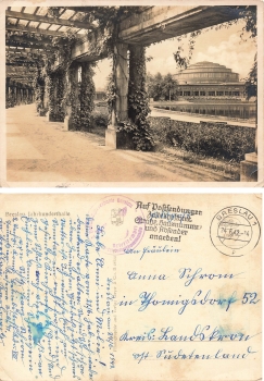 Breslau Silesia Centennial Hall Wroclaw Field Post 2nd Disposal Company Fuel Command o 1942