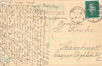 Breslau Dom Schlesien Wrocław o 1930