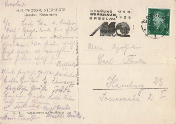 Breslau Kreuzkirche Schlesien Wrocław o 1929