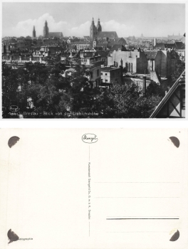 Breslau Schlesien von der Liebichshoehe Wroclaw * um 1930