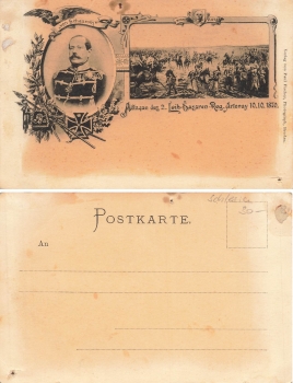 von Schauroth 2nd Life Hussar Regiment Artenay 1870 * around 1900