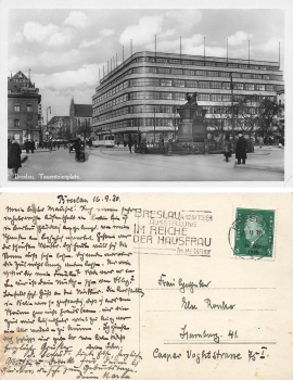 Breslau Silesia Tauentzienplatz Wertheim Department Store Wroclaw o 1930