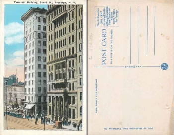 New York City Brooklyn Terminal Building *ca. 1920Brooklyn New York City Terminal Building *ca. 1920