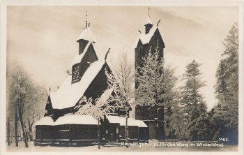 Brueckenberg Riesengebirge Kirche Wang Schlesien Bierutowice * um 1930