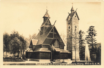 Brueckenberg Riesengebirge Church Wang Bierutowice * around 1942
