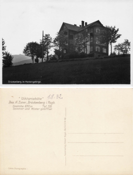 Brückenberg Riesengebirge Schlesien Viktoriahöhe Karpacz Gorny * 1932