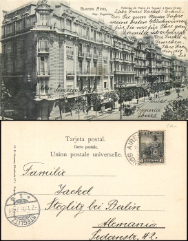 Buenos Aires Avenida de Mayo de Tacuari a Buen Orden  o 07.01.1905