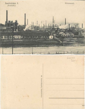 Burbach Saarbruecken 5 Huettenwerk Bergbau Zeche * ca. 1910