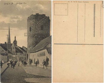 39288 Burg bei Magdeburg Berliner Tor *ca. 1920