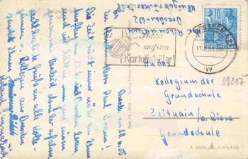 Burgstädt Sachsen Schule o 1955