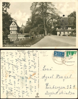 Burgsteinfurt Ritterburg mit Schloßmühle o ca.1950