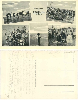 25761 Busum beach life * 1950
