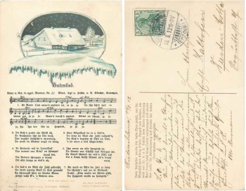 Anton Guenther "Butznlied" song card artist card o 10.8.1912