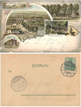 Buxtehude Deutscher Rad fahrer bund Farblitho, 28.7.00