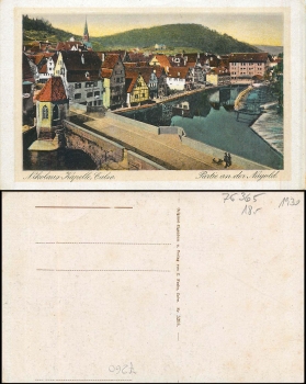 Calw Nikolaus-Kapelle Partie a.d. Nagold *ca. 1930