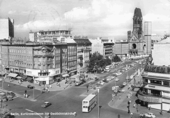 Charlottenburg Berlin Kurfürstendamm o 1963