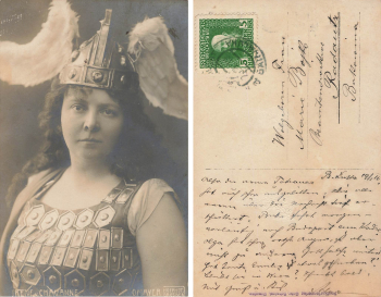 Chavanne Irene from the Dresden Court Opera as Valkyrie around 1908