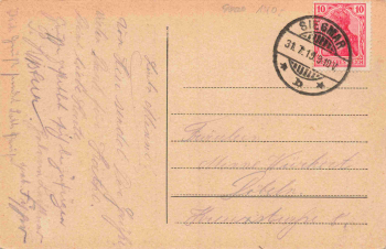 Chemnitz Louisenhaus und Synagoge o 31.07.1919