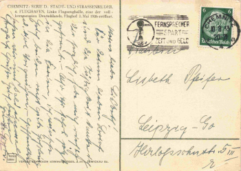 Chemnitz Sachsen Flughafen o 1933