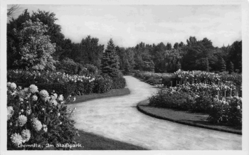Chemnitz Sachsen Stadtpark * um 1930