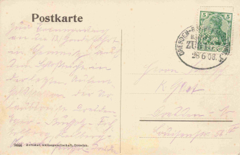 Chemnitz Sachsen Saxoniabrunnen Schlossteich o 1908