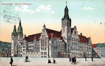Chemnitz Sachsen Rathaus o 1910
