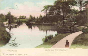 Chemnitz Sachsen Stadtpark o 1906