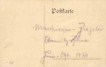 Borna Chemnitz brickworks machinery and workers – authentic photograph, 1926