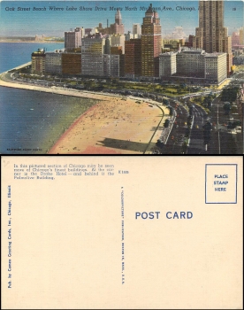 USA Illinois Chicago Oak Street Beach * 1950
