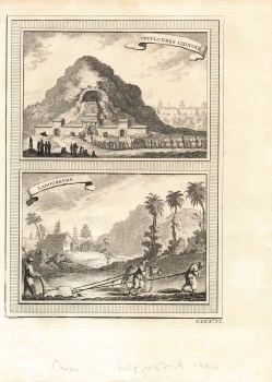 China Sepulchres Chinois / Laboureurs  original Kupferstich um 1750