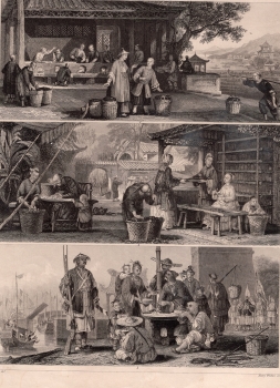 China traditional costume lithograph by Henry Winkle around 1850 