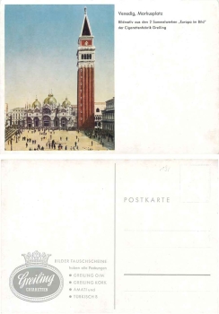 Greiling Cigarette Factory Smoking Venice St. Mark's Square *approx. 1930