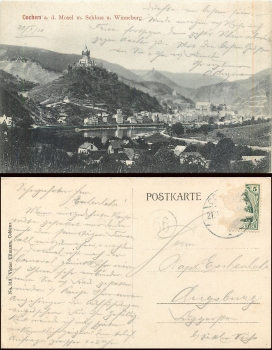 Cochem Mosel Schloss Winneburg o 20.1.1910