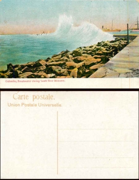 Colombo Breakwater Ceylon * ca. 1925