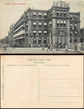 Colombo Ceylon G.O.H. Hotel AK around 1910