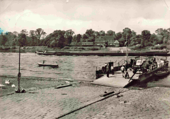 06869 Coswig Anhalt Elbfähre o um 1967