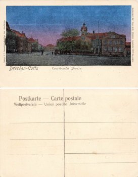 Cotta Dresden Cossebauder Strasse Luna map 11616 * around 1900