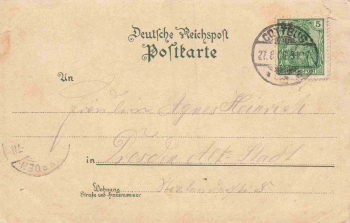 Cottbus Restaurant zum Kurfürsten Litho o 1900