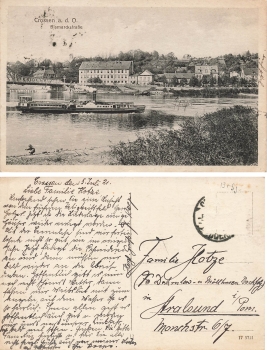 Crossen Oder Bismarckstrasse Krosno Odrzanskie Ostbrandenburg o 1921