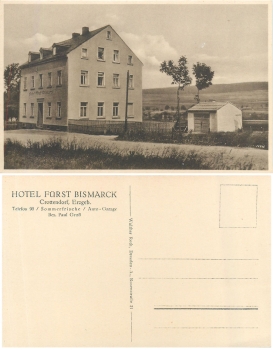 09474 Crottendorf Hotel Furst Bismarck  *ca.1920