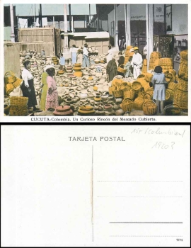 Cucuta Colombia Un Curioso Rincon del Mercado Cubierto *ca. 1930