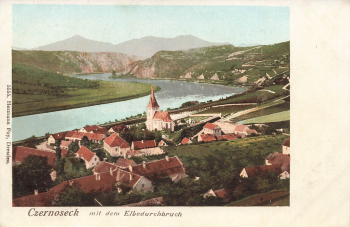 Czernosek Elbe Böhmen Sudetengau Velké Žernoseky * 1900