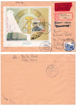 GDR Block 100 40 Years of the GDR R-Brief Expres o Sellin October 9, 1989