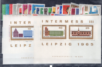 DDR Jahrgang 1965 Briefmarken postfrisch komplett