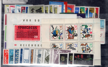 DDR Jahrgang 1966 Briefmarken postfrisch komplett 