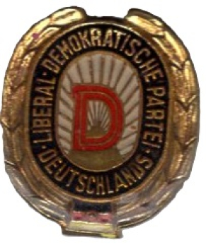DDR LDPD Liberal Demokratische Partei Deutschlands Mitgliedsabzeichen