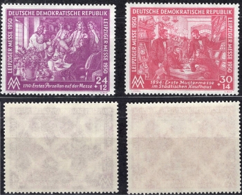 GDR Michel 248-249 ** Leipzig Spring Fair 1950 mint never hinged