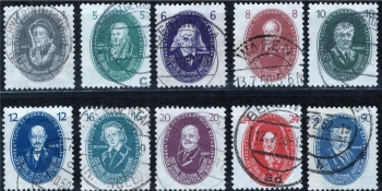 GDR Michel 261-270 o Academy of Sciences day stamp