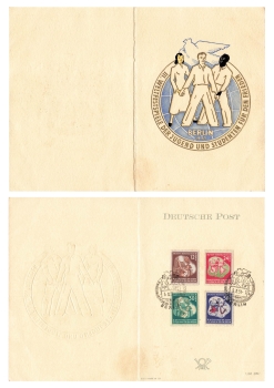 DDR Michel 289-92 Weltfestspiele FDC o Berlin 3.8.1951